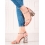 Krásné se zvířecím motivem  sandály dámské na širokém podpatku