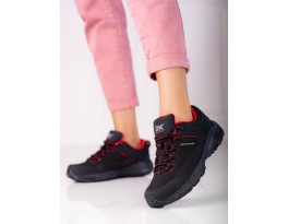 Exkluzívní  trekingové boty černé dámské bez podpatku