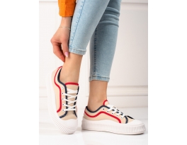 Trendy  tenisky hnědé dámské bez podpatku