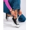 Trendy černé dámské  tenisky bez podpatku