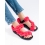 Designové dámské růžové  sandály bez podpatku