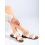 Módní dámské  sandály bílé bez podpatku