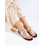 Luxusní  sandály dámské hnědé bez podpatku