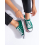 Moderní dámské zelené  tenisky bez podpatku