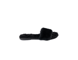 Trendy dámské  nazouváky černé bez podpatku